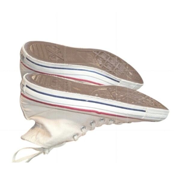 Vintage Converse Chuck Taylor All Star High Top White Made in USA Men's Size 10 - Picture 6 of 11